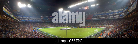 Italy, Milano, Milan, San Siro, Meazza, stadium, Inter Milano, football, soccer, spectator Stock Photo