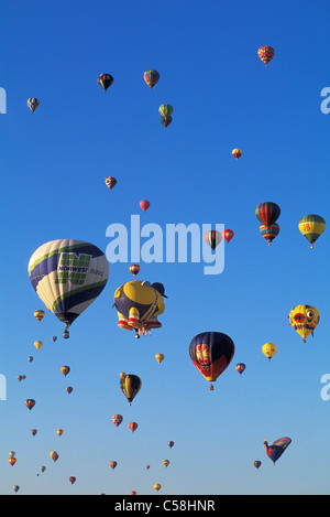 International Balloon Fiesta, Albuquerque, New Mexico, USA, United States, America, balloon, hot air, sky, colours Stock Photo