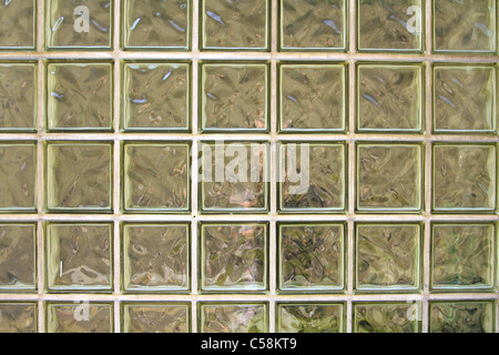 glass block wall Stock Photo