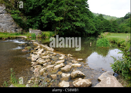river dove dovedale derbyshire england uk Stock Photo