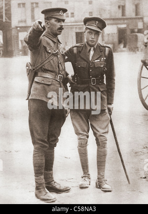 Prince of Wales, later King Edward VIII, in uniform during the First World War in 1914. Stock Photo