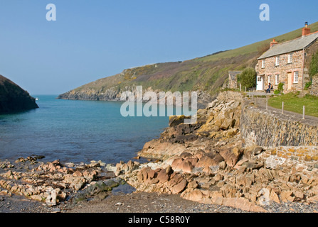 Port Quin on Cornwall's Atlantic coast. Stock Photo