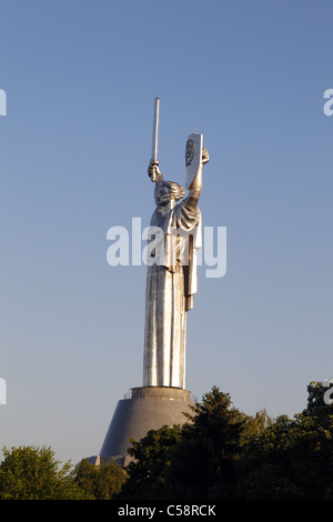 STATUE OF THE MOTHERLAND KIEV UKRAINE 15 June 2011 Stock Photo