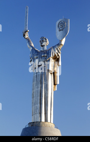 STATUE OF THE MOTHERLAND KIEV UKRAINE 15 June 2011 Stock Photo