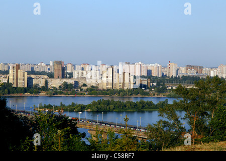 KIEV FROM MOTHERLAND STATUE KIEV UKRAINE 15 June 2011 Stock Photo