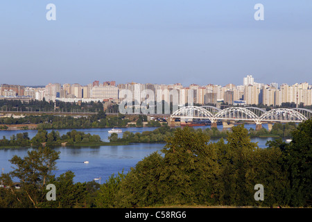 KIEV FROM MOTHERLAND STATUE KIEV UKRAINE 15 June 2011 Stock Photo