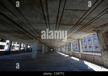 Abandoned Packard Auto Factory Stock Photo