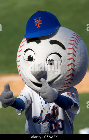 Mr Met during the Houston Astros at New York Mets game Shea Stadium, New York. Stock Photo