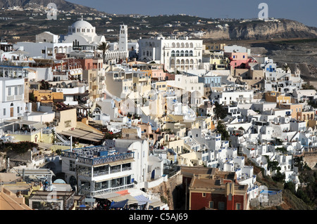 Thira Santorini Greece Stock Photo