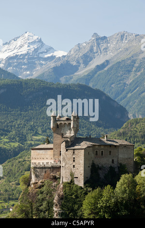 Saint Pierre Castle, Aosta Valley, Italy Stock Photo