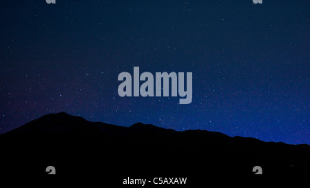 Star filled sky from Poncha Pass, Chaffee County, Colorado, USA Stock Photo