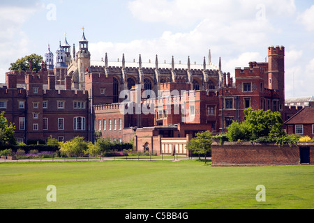 Buildings and playing fields of Eton College, Berkshire, England Stock Photo
