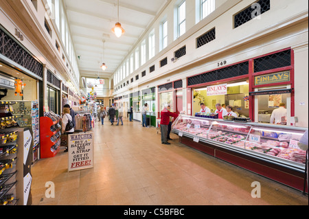 Interior of the historic Grainger Market, Grainger Town, Newcastle upon Tyne, Tyne and Wear, UK Stock Photo
