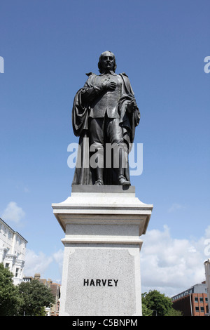 Statue of William Harvey on the Leas at Folkestone Stock Photo