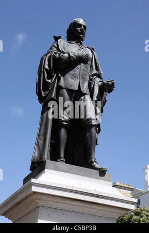 Statue of William Harvey on the Leas at Folkestone Stock Photo