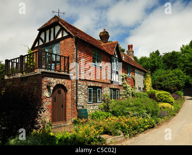 Traditional English country cottage. Stock Photo