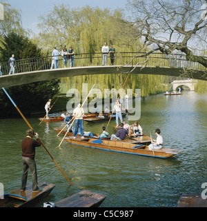 Punting on the river Cam, Cambridge, England, UK, GB Stock Photo