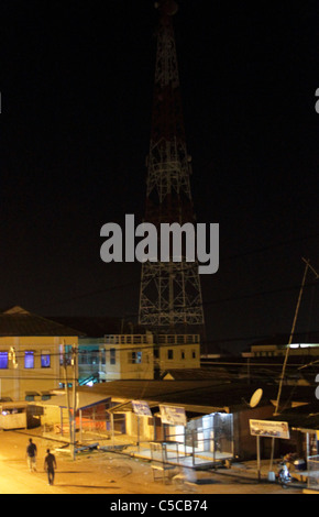 Telecom masts have become ubiquitous in Africa. Telco, mast, tall, etc. Stock Photo