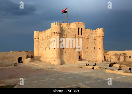 Citadel of Qaitbay, Alexandria, Egypt Stock Photo
