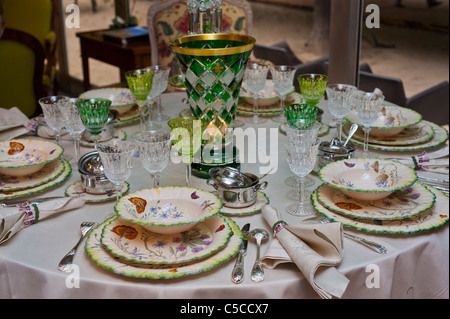 Paris, France, French Luxury Table Setting, Lorraine 'Terre de Luxe', Collection Companies, fancy restaurant