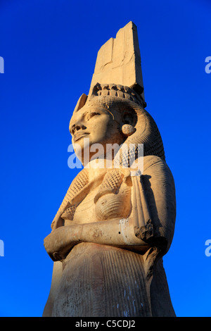 Statue of Meryetamun, daughter of Ramses II (13th century BC), Akhmin, near Sohag, Egypt Stock Photo