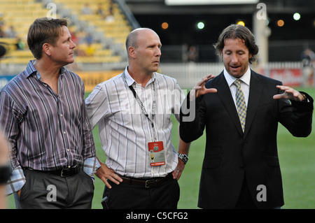 Brian McBride becomes the first player to be inducted into the Columbus Crew circle of honor Stock Photo