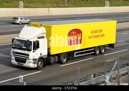 Hovis bread distribution lorry and trailer Stock Photo