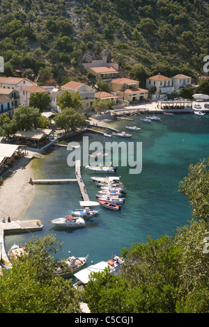 Greece Ionian islands Ithaca Vathy harbour Stock Photo