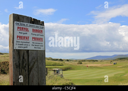 Royal St David's Golf Club, Harlech, Gwynedd, Wales UK Stock Photo