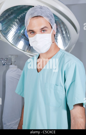 Portrait of a surgeon in the operating theater Stock Photo