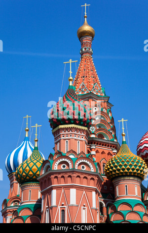 Intercession Cathedral St. Basil's on Red square, Moscow, Russia Stock Photo