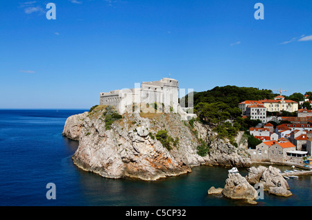 Fort Lovrijenac - St Lawrence Fortress - Dubrovnik, Croatia Stock Photo