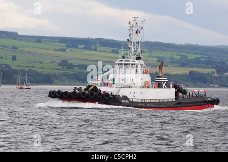 The Kintore tug boat on the Cromarty Firth, Scotland, Uk Stock Photo