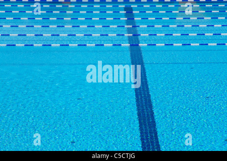 Beautiful Swimming pool in Greece for swimming events Stock Photo