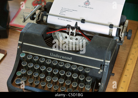 Old Underwood typewriter Stock Photo
