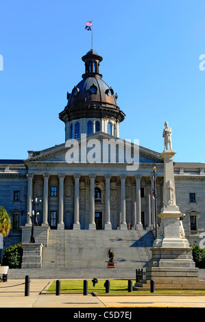 Columbia South Carolina Buildings Statues and Landmarks on the State Capitol Capital grounds SC Stock Photo