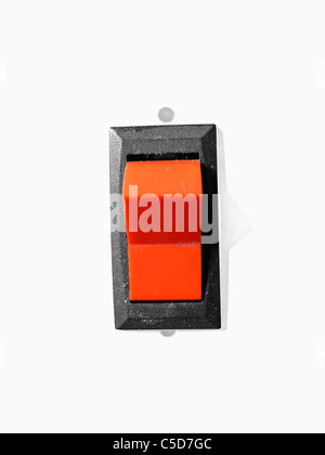 On Off Switch of a rechargeable battery Stock Photo