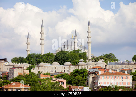 Suleymaniye Mosque, an Ottoman imperial mosque historic architecture in Istanbul, Turkey. Stock Photo