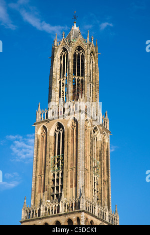 Dom tower of Domkerk the cathedral church Utrecht central Netherlands Europe Stock Photo