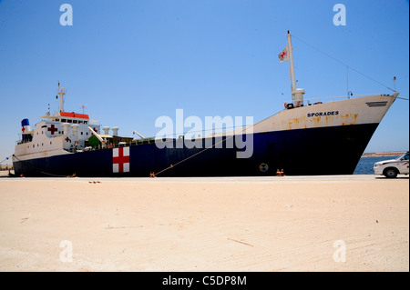 a war between Gaddafi army and Libya's Transitional National Council army with air support from NATO started on the 17 March 201 Stock Photo