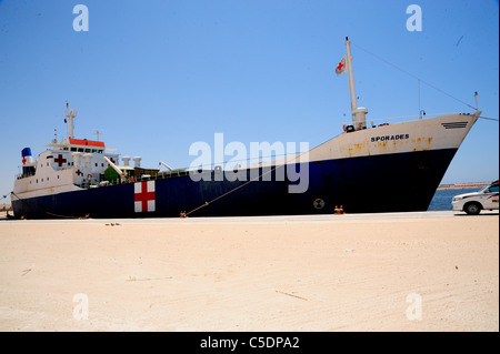 a war between Gaddafi army and Libya's Transitional National Council army with air support from NATO started on the 17 March 201 Stock Photo