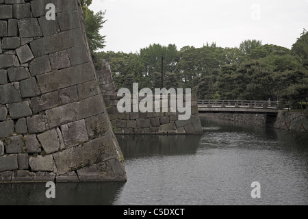 Nijō castle's inner moat Stock Photo