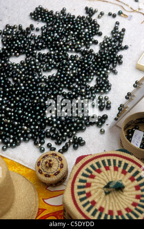 Black Pearls, French Polynesia Stock Photo