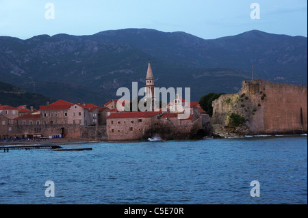 Old historic town Budva, Stari Grad Budva, Montenegro, Crna Gora Stock Photo