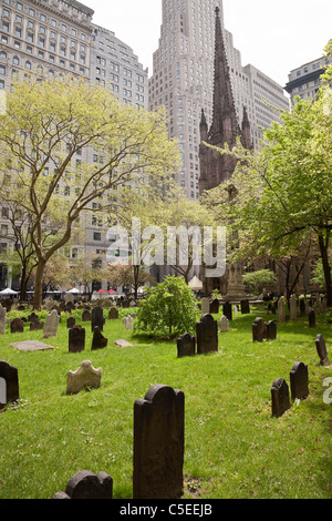 Trinity Church Cemetery, NYC Stock Photo