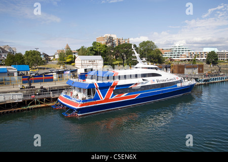 Victoria Clipper hydrofoil passenger ferry in the Strait of Juan de ...