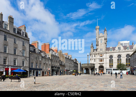Castlegate in the city centre, Aberdeen, Scotland, UK Stock Photo