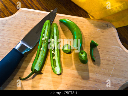 Very hot chili called for in many recipes.Suitable for salsas and sauce recipes as well as eating fresh. Stock Photo