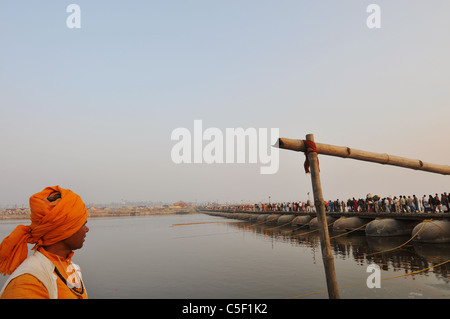 The Magh Mela (a Hindu religions fair) in Allahabad, India Stock Photo