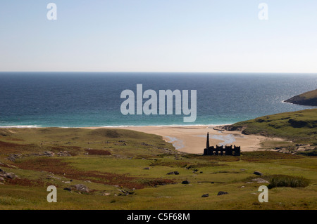 Mingulay Bay on the deserted island of Mingulay in the Outer Hebrides, Scotland Stock Photo